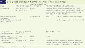 alternative anticonvulsant drugs for dogs with seizure disorders