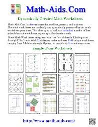 Are there any free math worksheets for teachers? Math Aids Com About Us Page Create Math Worksheets
