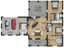 Plan 430017ly Handsome Modern Texas Ranch House Plan Open Floor House Plans Open Concept House Plans Open House Plans