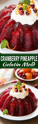 They'll be the star of any buffet breadbasket. Cranberry Pineapple Gelatin Mold Dinner At The Zoo Cranberry Jello Salad Jello Recipes Cranberry Jello