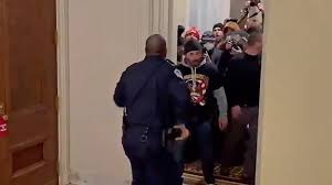 A movement is gaining steam to award u.s. Lawmakers Introduce Bill To Honor Officer Who Led Capitol Rioters Away From Senate Abc News