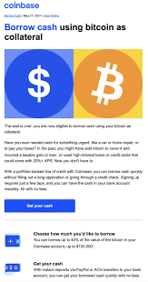 Borrow cash using bitcoin as collateral. Adam Nash On Twitter Smart Move By Coinbase Curious As To The Rationale For The Hard Limit On Size 100k Or The Interest Rate 8 But If You Give This Line Of