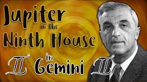 Jupiter in Gemini in the 9th House (Felix Bloch)