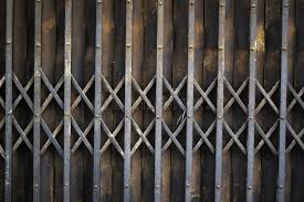Rather than just go with a traditional rectangular design, he fabricated a metal frame which folds into triangular sections when opening and closing it. 507 Old Metal Folding Door Gate Photos Free Royalty Free Stock Photos From Dreamstime