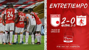 América, campeón defensor de la liga, recibe en el pascual guerrero, este lunes, a millonarios para definir el segundo finalista de la liga. Santa Fe 2 0 America De Cali El Mechita Salio Campeon De La Liga Betplay 2020 Colombia Co Internacional El Bocon