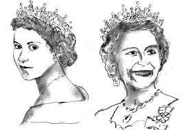 Queen Mother Elizabeth Drawings for Sale