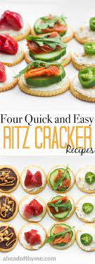 Four Quick And Easy Ritz Cracker Recipes Recipe Ritz Cracker Recipes Cracker Recipes Recipes