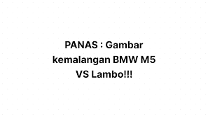Jimat minyak macam myvi lama tak? Panas Gambar Kemalangan Bmw M5 Vs Lambo Funtasticko Net