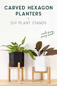 I cut all of the pieces for the top two shelves first. Diy Carved Hexagon Planter With Plant Stand Ugly Duckling House