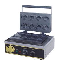 4 Pcs Electric Korea Fish Waffle Maker Cake Maker Snack Equipment Baking Machine Fish Taiyaki Waffle Maker Cake Makers Waffles Maker Home Appliances
