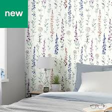 Check spelling or type a new query. Goodhome Bifora Purple Floral Wallpaper Floral Wallpaper Diy Wallpaper B Q Wallpaper