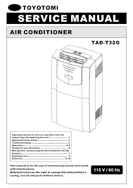 Talks about basic electrical wiring and components in a straight cool split type air conditioner. Toyotomi Tad T32g Portable Air Conditioner Manualzz