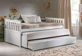 Take a look at these triple bunk beds with trundles and drawers! Wallace Triple Daybed