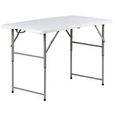 Hartleys Table Pliable 120cm Jardin Camping Banquet Buffet Marriage Table Pliable Table Pliable Table Mobilier Jardin