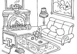 Coloring for girls and boys. Living Room Coloring Pages Coloring Home
