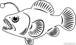 Free printable angler fish coloring page. Anglerfish Coloring Pages Coloringall