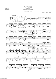 Albeniz Asturias Leyenda Sheet Music For Guitar Solo Pdf