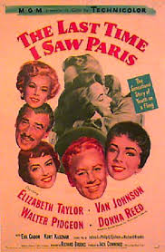 The Last Time I Saw Paris Original 1954 U.S. One Sheet Movie Poster -  Posteritati Movie Poster Gallery