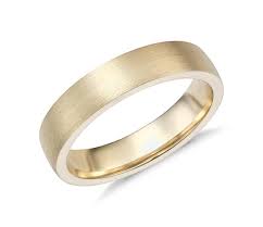 Matte Low Dome Comfort Fit Wedding Ring In 14k Yellow Gold 5mm Blue Nile Cool Wedding Rings Mens Wedding Rings Mens Wedding Bands