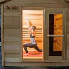 Inside the sauna, there should be ample room for the yoga mat (a water bottle would be handy). Hot Yoga Training Sauna In 2020 Sauna Design Sauna Indoor Sauna