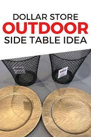 Diy Dollar Store Side Table Idea Easy Home Decor Diy Dollar Store Crafts Diy Dollar Tree Decor Dollar Tree Diy Crafts