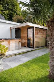 Outdoor saunas are also known as exterior, outside or backyard saunas. Project Outdoor Sauna Outdoor Shower Modern Deck Los Angeles By Alpha Wellness Sensations Houzz