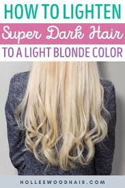 This coloring job is so well done that you can barely notice that highlights were applied in the first place. How To Lighten Dark Hair To A Light Blonde Color 2020 Ultimate Guide Lightening Dark Hair Light Blonde Hair Blonde Color
