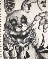 Five nights at freddy s is an indie horror game developed by scott cawthon. Twisted Bonnie Fnaf Drawings Fnaf Coloring Pages Anime Fnaf