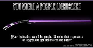 Which Color Of Lightsaber Would You Wield Star Wars Awesome Lightsaber Purple Lightsaber