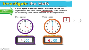 The longer hand is the minute hand. Telling Time To The Hour Digital Clock Youtube