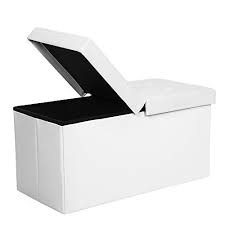 Songmics 30 L Folding Storage Ottoman Bench With Flippin Https Www Amazon Com Dp B07g4rzz5t Folding Storage Ottoman Storage Ottoman Bench Storage Ottoman