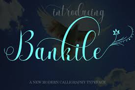 The style of this font are casual, lovely, contemporary, modern, elegant, luxury and classic brush font. Bankile 23861 Calligraphy Font Bundles