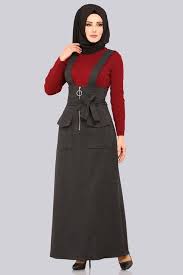 Elbise Halka Fermuarli Jile 5458mp186 Fume The Dress Giyim Islami Giyim