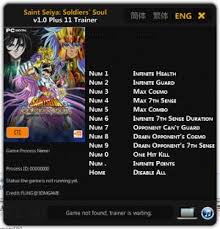 Soldiers´ soul cheats, cheat codes or hints for pc. Saint Seiya Soldiers Soul Download Codes Trainers