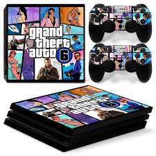 Grand theft auto iv signature series guide (bradygames signature guides). Grand Theft Auto 6 Ps4 Pro Skin Sticker Cover Decal Consoleskins Co Grand Theft Auto Ps4 Pro Xbox One Skin