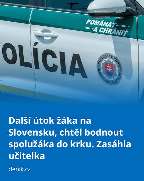👉 https://www.denik.cz/evropa/utok-zak-slovensko-spoluzakachtel-bodnout-do-krku/ Na základní škole ve slovenské Trnavě došlo v pondělí ráno ke konfliktu mezi několika žáky. Jeden z nich se následně p