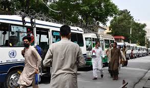 The kidnappers took the bus to the afghan embassy and were still holding 15 boys and one male teacher late today, witnesses said. Pakistanis Stranded In Kabul Due To Cancelled Saudi Arabia Flights Begin Returning Home Arab News Pk