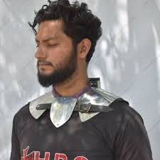 Brigandine Collar With Hardened Plates for Neck and Back Protection in  Buhurt.