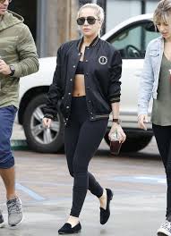Lady Gaga S Casual Friday Involves An Ab Baring Outfit And Starbucks Lady Gaga Outfits Lady Gaga Fashion Lady Gaga Pictures