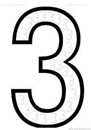 3 Sayisi Calisma Sayfasi Boyama Sayfalari Matematik Merkezleri Okuma Calismasi