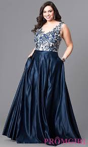 Long Navy Blue Plus Size Prom Dress Plus Size Evening Gown Evening Dresses Plus Size Plus Size Formal Dresses