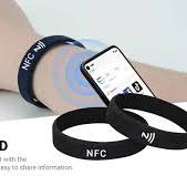 Simplest NFC Silicone Wristbands Digital Social Bracelets