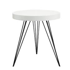 .black finish nightstand black metal base end table brass nightstand canadian made children bedroom furniture customizable customizable nightstand farmhouse side tables modern nightstand nightstand nightstand with drawer round nightstand shagreen shagreen nightstand side table. Dar Homewares 001sib001 Sibford Round Table With White Table Top And Black Metal Legs Castlegate Lights