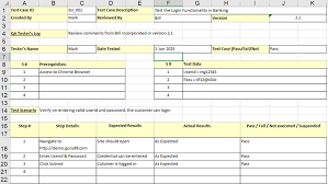 The layout of the template can also be customized according to the needs of the business. Download Sample Test Case Template Example Excel Word Formats
