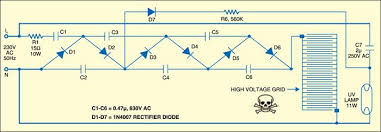 Diy high voltage bug zapper. Electric Fly Swatter Detailed Circuit Diagram Available