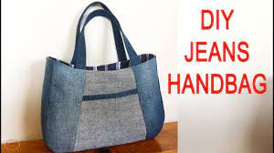 Diy Jeans Handbag Tutorial Jeans Bag From Old Jeans Jeans Bag Diy Handbag Tutorial Diy Jeans Bag Tutorial Diy Handbag