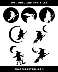 Check spelling or type a new query. Witch And Moon Silhouette Clip Art