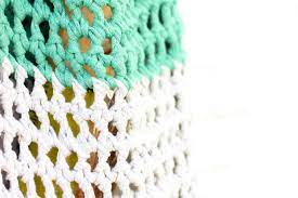 This easy to make crochet market bag is a modern take on the old fashioned string shopping bag. Free Market Tote Bag Pattern Finger Crochet Video Tutorial