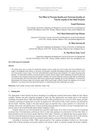 See why so many travelers make serdang business hotel their small hotel of choice when visiting sri kembangan. Pdf The Effect Of Process Quality And Outcome Quality On Tourist Loyalty In The Hotel Industry