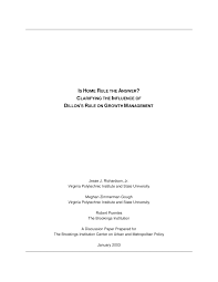 Pdf Is Home Rule The Answer Clarifying The Influence Of Dillon S Rule On Growth Management